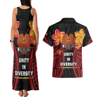Papua New Guinea Independence Day Couples Matching Tank Maxi Dress and Hawaiian Shirt PNG Since 1975 LT14 - Polynesian Pride