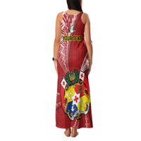 Personalised Tonga Independence Day Family Matching Tank Maxi Dress and Hawaiian Shirt Happy 54th Independence Anniversary Ngatu Pattern LT14 - Polynesian Pride