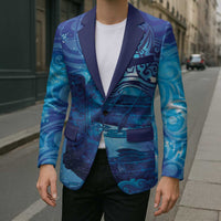 Kuri New Zealand Matariki Blazer Aotearoa Dog Waka Maori New Year Galaxy Vibes LT14 - Polynesian Pride