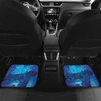 Kuri New Zealand Matariki Car Mats Aotearoa Dog Waka Maori New Year Galaxy Vibes LT14 Set 2pcs - Back Blue - Polynesian Pride