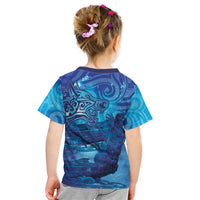 Kuri New Zealand Matariki Kid T Shirt Aotearoa Dog Waka Maori New Year Galaxy Vibes LT14 - Polynesian Pride