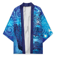 Kuri New Zealand Matariki Kimono Aotearoa Dog Waka Maori New Year Galaxy Vibes LT14 Unisex Blue - Polynesian Pride