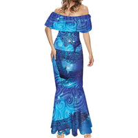 Kuri New Zealand Matariki Mermaid Dress Aotearoa Dog Waka Maori New Year Galaxy Vibes LT14 - Polynesian Pride
