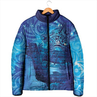Kuri New Zealand Matariki Padded Jacket Aotearoa Dog Waka Maori New Year Galaxy Vibes LT14 - Polynesian Pride