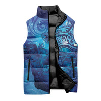 Kuri New Zealand Matariki Sleeveless Puffer Jacket Aotearoa Dog Waka Maori New Year Galaxy Vibes LT14 - Polynesian Pride