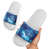 Kuri New Zealand Matariki Slide Sandals Aotearoa Dog Waka Maori New Year Galaxy Vibes LT14 - Polynesian Pride