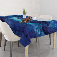 Kuri New Zealand Matariki Tablecloth Aotearoa Dog Waka Maori New Year Galaxy Vibes LT14 - Polynesian Pride