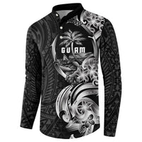 Attelong Guam Chamorro Button Sweatshirt Guahan Seal Tattoo LT14 - Polynesian Pride