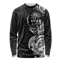 Attelong Guam Chamorro Long Sleeve Shirt Guahan Seal Tattoo LT14 Unisex Black - Polynesian Pride