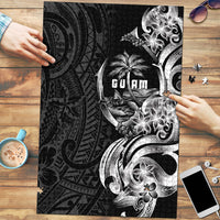 Attelong Guam Chamorro Puzzle Guahan Seal Tattoo LT14 Black - Polynesian Pride