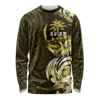 Amariyu Guam Chamorro Long Sleeve Shirt Guahan Seal Tattoo LT14 Unisex Yellow - Polynesian Pride