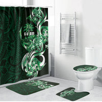 Betde Guam Chamorro Bathroom Set Guahan Seal Tattoo LT14 Bathroom Set (4 pcs) Green - Polynesian Pride