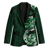 Betde Guam Chamorro Blazer Guahan Seal Tattoo LT14 Unisex Green - Polynesian Pride