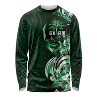 Betde Guam Chamorro Long Sleeve Shirt Guahan Seal Tattoo LT14 Unisex Green - Polynesian Pride