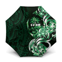 Betde Guam Chamorro Umbrella Guahan Seal Tattoo LT14 One Size Folded 11.42 inch Opened Diameter 37.4 inch Green - Polynesian Pride
