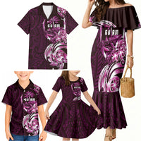 Kulot Di Rosa Guam Chamorro Family Matching Mermaid Dress and Hawaiian Shirt Guahan Seal Tattoo LT14 - Polynesian Pride