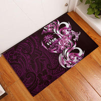 Kulot Di Rosa Guam Chamorro Rubber Doormat Guahan Seal Tattoo LT14 - Polynesian Pride