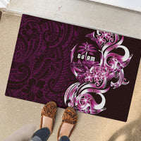 Kulot Di Rosa Guam Chamorro Rubber Doormat Guahan Seal Tattoo LT14 - Polynesian Pride
