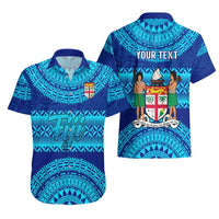 Personalised Fiji Hawaiian Shirt Unique Fijian Tapa Pattern With Coat Of Arms LT14 - Polynesian Pride