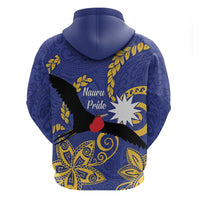 Nauru Angam Day Hoodie Naoero Frigate Bird Polynesian Pattern