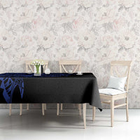 Blue Marquesas Islands Tablecloth Marquesan Matatiki Hammerhead Shark Patutiki - Polynesian Pride
