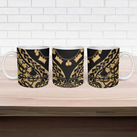 Austral Islands Ceramic Mug Tuhaa Pae Penu Stars Necklace Gold - Polynesian Pride