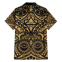Austral Islands Family Matching Short Sleeve Bodycon Dress and Hawaiian Shirt Tuhaa Pae Penu Stars Necklace Gold LT14 - Polynesian Pride