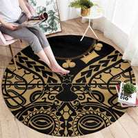 Austral Islands Round Carpet Tuhaa Pae Penu Stars Necklace Gold - Polynesian Pride