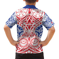 Austral Islands Hawaiian Shirt Tuhaa Pae Penu Stars Necklace Red - Polynesian Pride