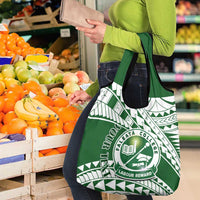 Personalised Samoa Faleata College Grocery Bag Samoan Pattern