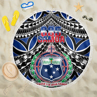 Samoa 685 Beach Blanket Samoan Coat Of Arms Simple Style LT14 One Size 150cm Blue - Polynesian Pride