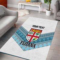 Custom Fiji Tapa Rugby 2025 Area Rug Go Champions Fijiana LT14 - Polynesian Pride