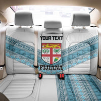 Custom Fiji Tapa Rugby 2025 Back Car Seat Cover Go Champions Fijiana LT14 - Polynesian Pride