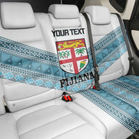 Custom Fiji Tapa Rugby 2025 Back Car Seat Cover Go Champions Fijiana LT14 - Polynesian Pride