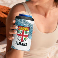 Custom Fiji Tapa Rugby 2025 4 in 1 Can Cooler Tumbler Go Champions Fijiana LT14 - Polynesian Pride