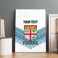 Custom Fiji Tapa Rugby 2025 Canvas Wall Art Go Champions Fijiana LT14 - Polynesian Pride
