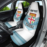 Custom Fiji Tapa Rugby 2025 Car Seat Cover Go Champions Fijiana LT14 - Polynesian Pride