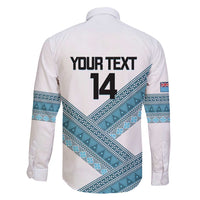 Custom Fiji Tapa Rugby 2025 Family Matching Off Shoulder Short Dress and Hawaiian Shirt Go Champions Fijiana LT14 - Polynesian Pride