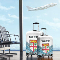 Custom Fiji Tapa Rugby 2025 Luggage Cover Go Champions Fijiana LT14 - Polynesian Pride
