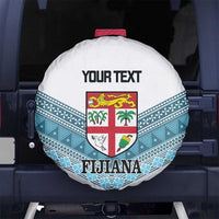 Custom Fiji Tapa Rugby 2025 Spare Tire Cover Go Champions Fijiana LT14 - Polynesian Pride