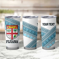Custom Fiji Tapa Rugby 2025 Tumbler Cup Go Champions Fijiana LT14 - Polynesian Pride