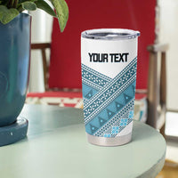 Custom Fiji Tapa Rugby 2025 Tumbler Cup Go Champions Fijiana LT14 - Polynesian Pride