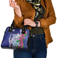 Biba Guam Liberation Day Shoulder Handbag Tano y Chamoru Latte Stone Blue