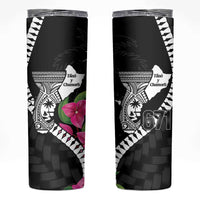 Biba Guam Liberation Day Skinny Tumbler Tano y Chamoru Latte Stone Black LT14 Black - Polynesian Pride