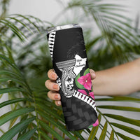 Biba Guam Liberation Day Skinny Tumbler Tano y Chamoru Latte Stone Black LT14 - Polynesian Pride