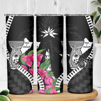 Biba Guam Liberation Day Skinny Tumbler Tano y Chamoru Latte Stone Black LT14 - Polynesian Pride