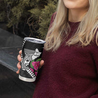 Biba Guam Liberation Day Tumbler Cup Tano y Chamoru Latte Stone Black