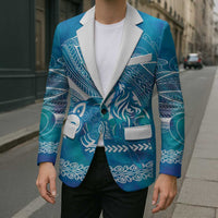 Kuri Dog Waka New Zealand Matariki Blazer Ocean Sharks Maori Tattoo LT14 - Polynesian Pride