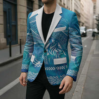 Kuri Dog Waka New Zealand Matariki Blazer Ocean Sharks Maori Tattoo LT14 - Polynesian Pride