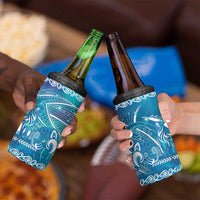 Kuri Dog Waka New Zealand Matariki 4 in 1 Can Cooler Tumbler Ocean Sharks Maori Tattoo LT14 - Polynesian Pride